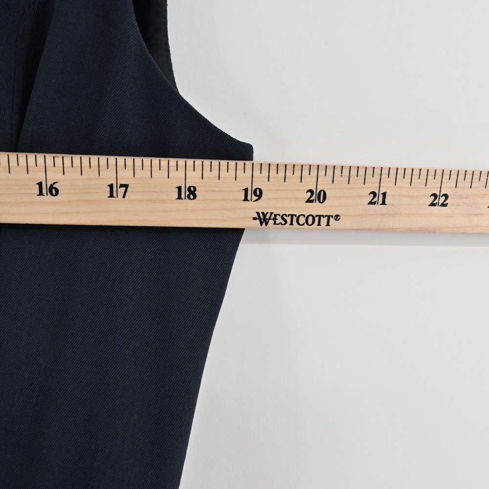 Theory Navy Sleeveless Wrap Dress - Picture 4 of 14